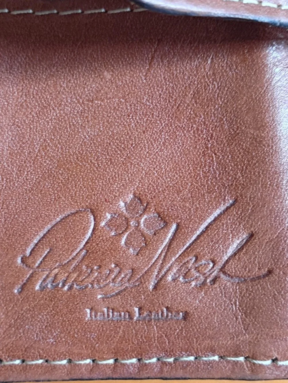 Patricia Nash Multicolor Floral Embossed Leather Wallet with Gold Bar